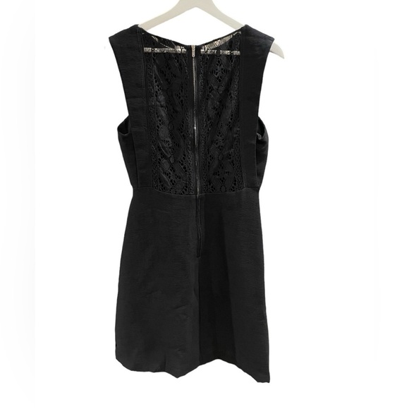 Sandro Black Dress with Lace Back, Size 38 - Picture 2 of 9